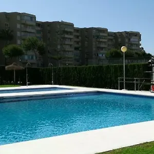 Playa La Cala In Front Of The Free Parking , Malaga Spain